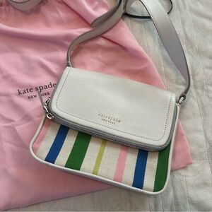 Kate Spade Run Around Breezy Stripe Cross-Body Bag